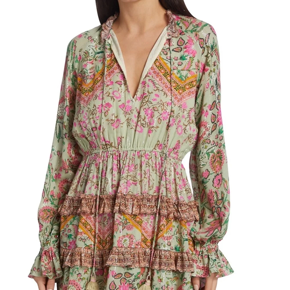 Hemant & Nandita Ruffle Mini Dress - Picture 4 of 8